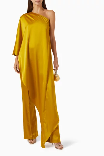Angelica One-shoulder Top in Satin
