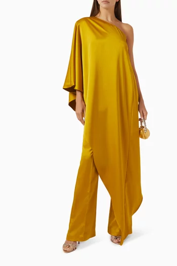 Lenny Wide-leg Pants in Satin