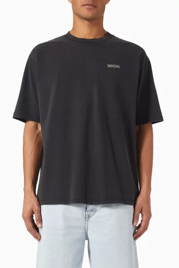LA Back Inversed Man T-shirt in Cotton