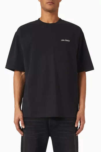 LA Italic Logo T-shirt in Cotton