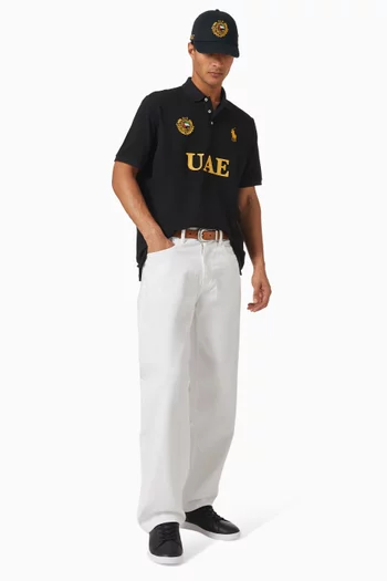 UAE Logo Polo T-shirt in Knit