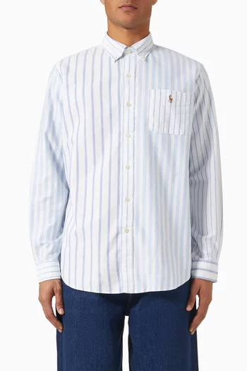 Striped Oxford Shirt in Cotton