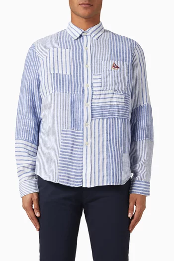 Chest Pocket Shirt in Linen-silk