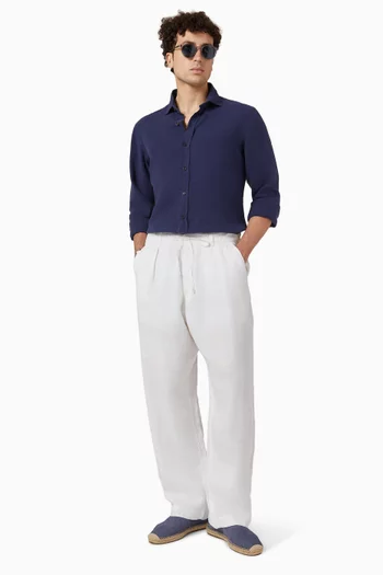 Drawstring Pants in Linen