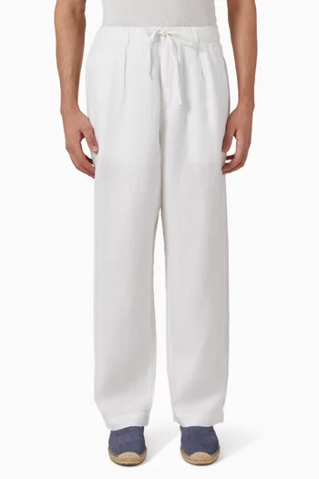 Drawstring Pants in Linen