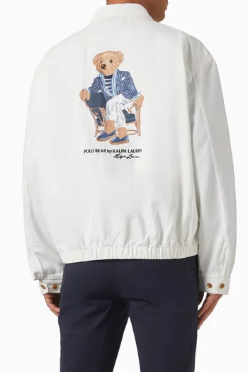 Logo Embroidered Windbreaker Jacket