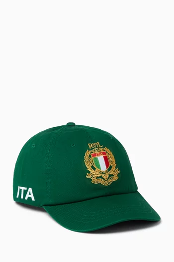Italy Classic Baseball Cap in Cotton-twill