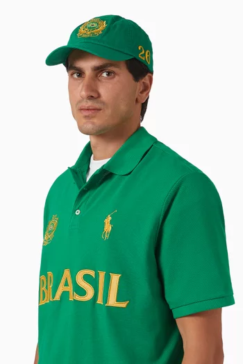 Brazil Classic Baseball Cap in Cotton-twill