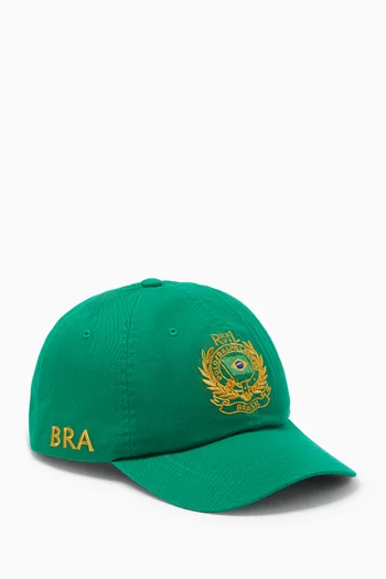 Brazil Classic Baseball Cap in Cotton-twill