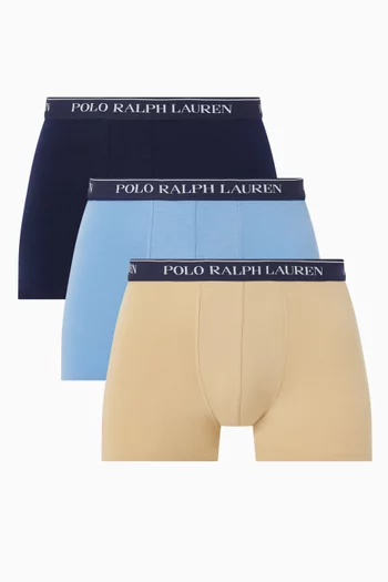 Classic Trunks in Stretch Cotton, Set of 3