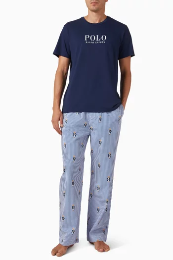Printed Pyjama Pants in Cotton