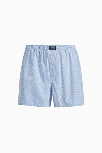 Logo Boxers in Cotton Poplin