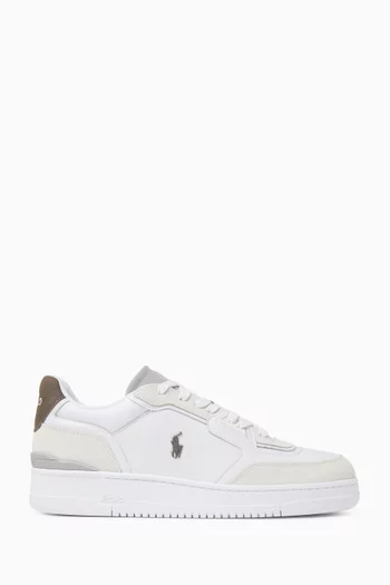 Open Master Sneakers in Leather & Suede
