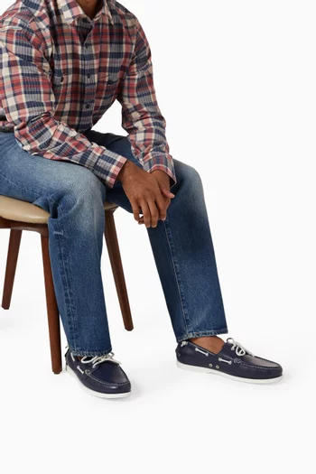 Merton Boat Shoes in Leather