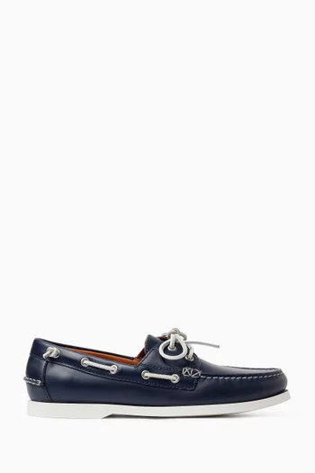Merton Boat Shoes in Leather