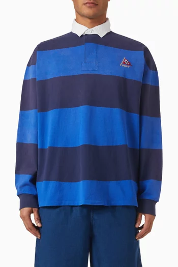 Striped Rugby T-shirt in Jersey