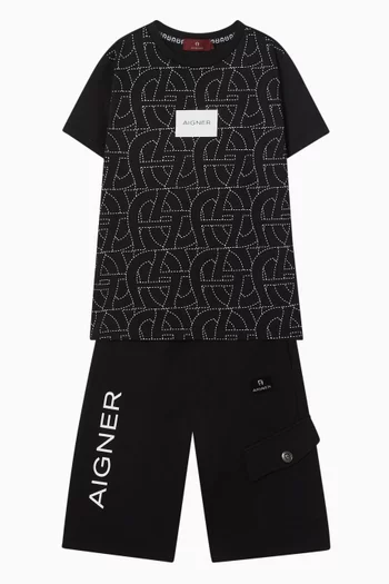 All-Over Logo Print T-Shirt