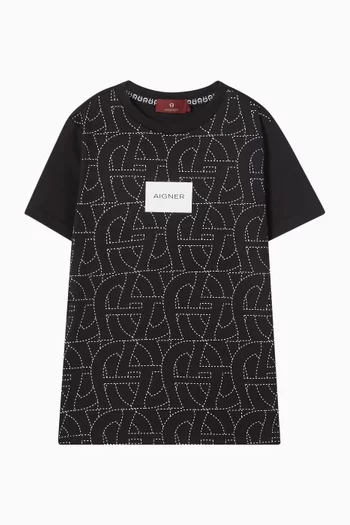 All-Over Logo Print T-Shirt