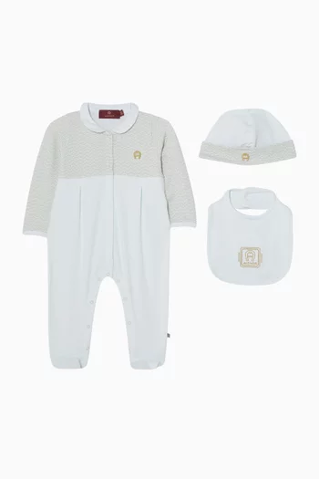 Pyjama, Bib and Beanie Gift Set