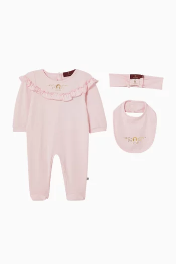 Pyjama, Bib and Headband Gift Set