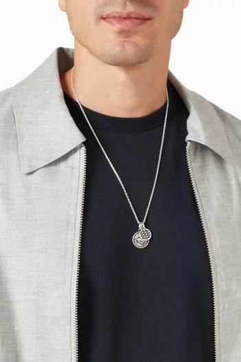 Two-face Necklace in Sterling Silver