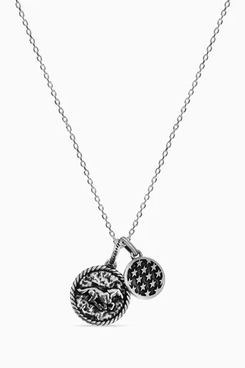 Two-face Necklace in Sterling Silver