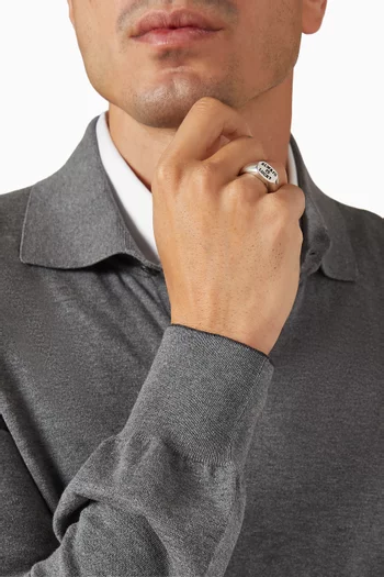 Always Lucky Ring in Silver-plated Brass