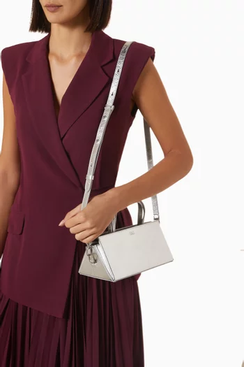 Small V2 Baguette Tote Bag in Leather
