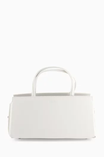Small V2 Baguette Tote Bag in Leather