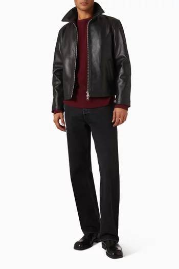 Short Jacket in Leather