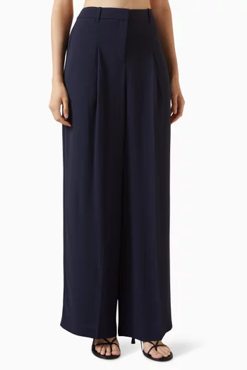 Wide-leg Pants in Viscose