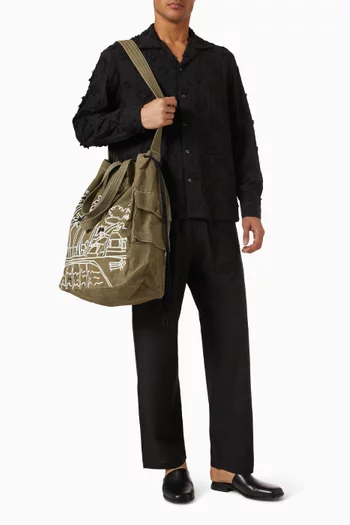 Palmor Embroidered Tote Bag