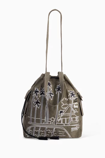 Palmor Embroidered Tote Bag