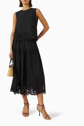 Rowan Broderie Anglaise Top in Cotton