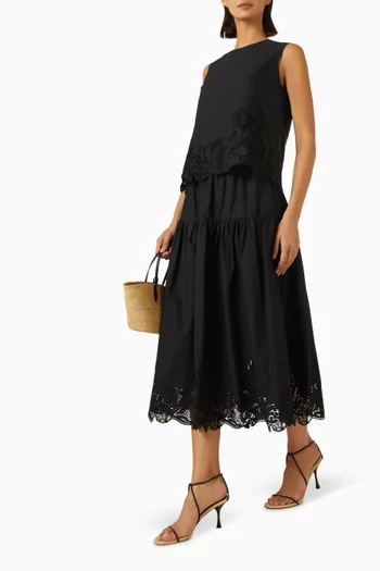 Rowan Broderie Anglaise Skirt in Cotton
