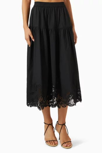 Rowan Broderie Anglaise Skirt in Cotton