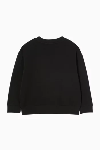 Logo-embroidered Sweatshirt in Cotton-blend