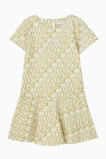 All-over Print Dress in Jersey