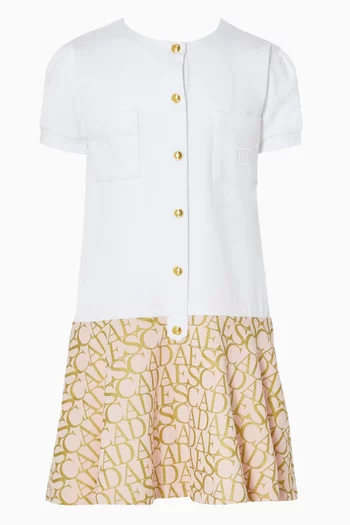 Buttoned Dress in Jersey