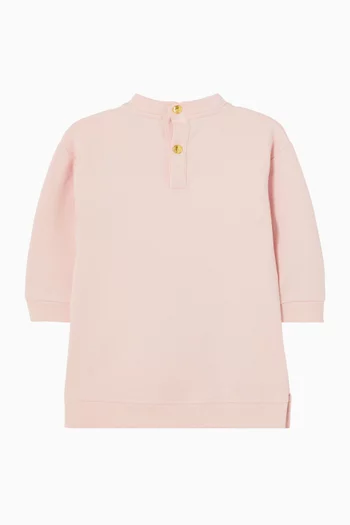 Logo-embroidered Sweatshirt Dress