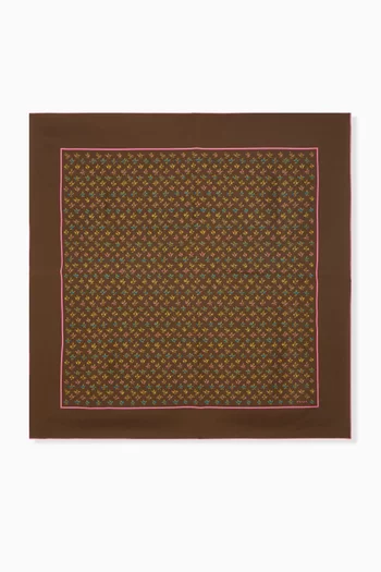 Printed Scarf in Silk-twill
