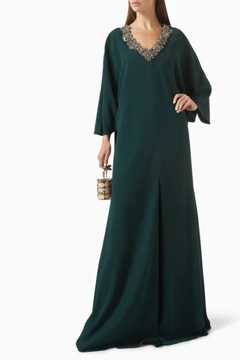 Embellished V-neck Kaftan