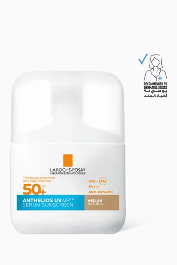 مستحضر أنثيليوس يوفي اير يومي للحماية من الأشعة فوق البنفسجية مع عامل الحماية SPF50+‎‏ لبشرة متوسطة اللون، 50 ملل