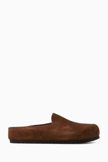 Amsterdam Wrapped Mules in Suede