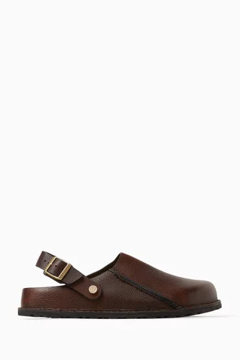 Lutry Premium Clogs in Grained Leather