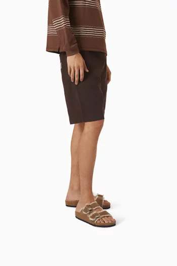 Arizona Shearling Sandals in Suede