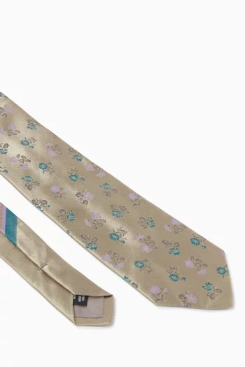 Printed Tie in Silk