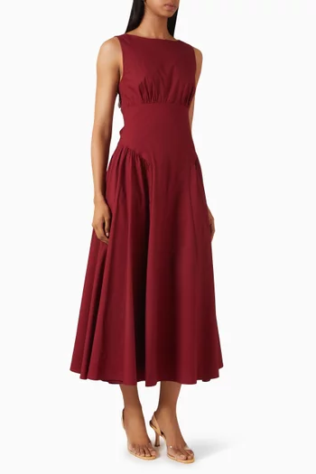 Gwen Dress in Cotton Poplin