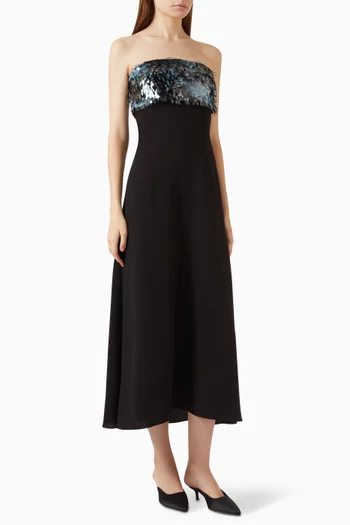 Phoenix Sequin-embellished Strapless Dress