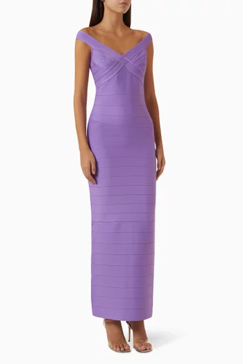 The Bonnie Gown in Bandage-knit